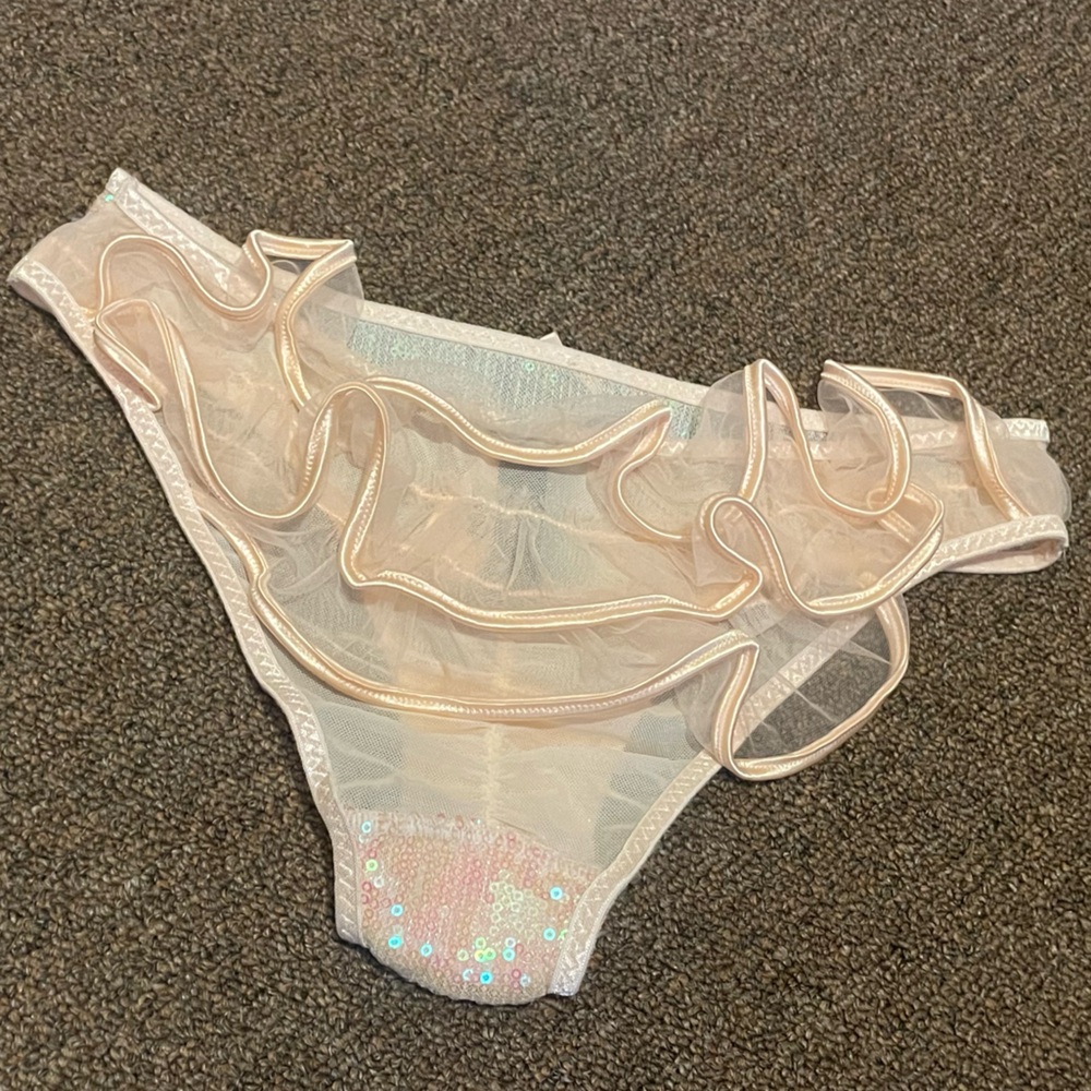 VICTORIAS SECRET Sequin Ruffle Panty - Picture 3 of 4